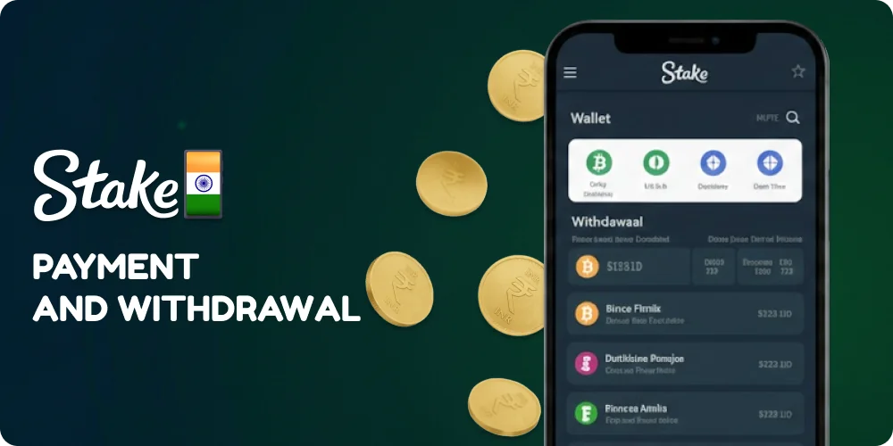 Deposit and Payout Methods on Stake App in India